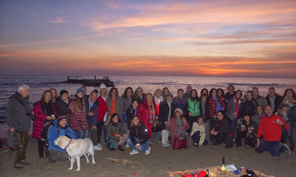 Il brindisi al tramonto di Capodanno